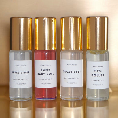Limited Edition Holiday Pheromone Roll-On Oil Set – 4 Pack (5ml each)